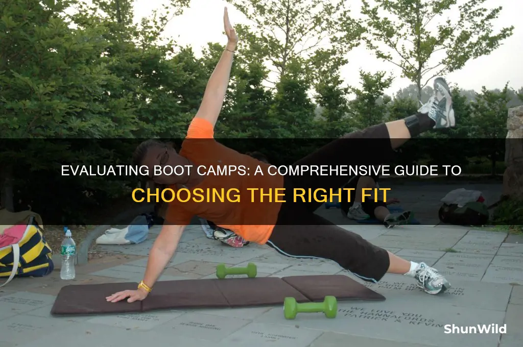 how to assess a boot camp