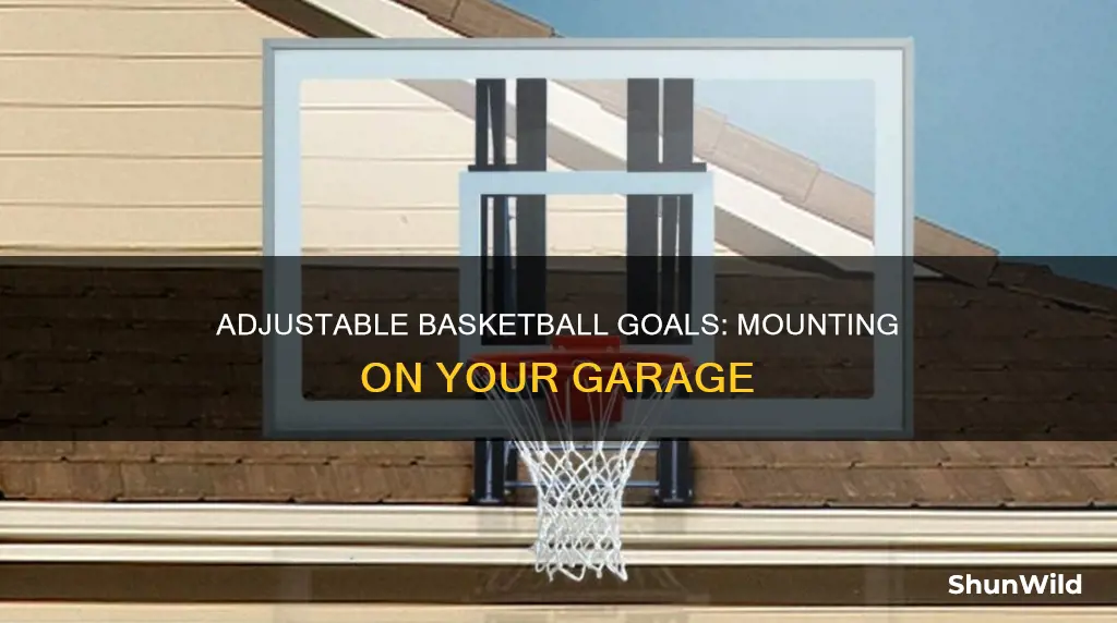 how to attach an adjustable basketball goal to your garage