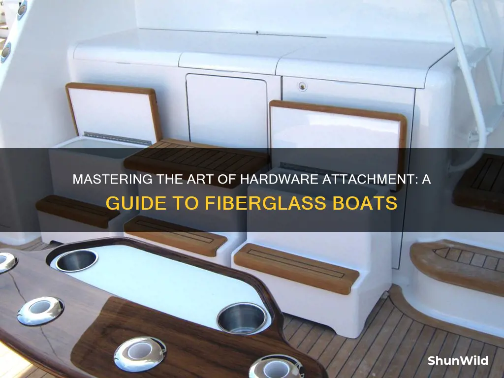 how to attach hardware to a fiberglass boat