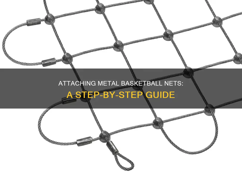 how to attach metal basketball net