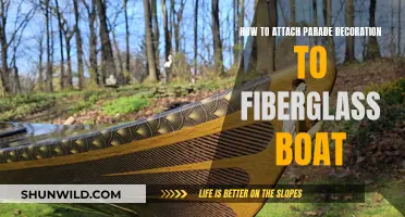 Attaching Parade Decor to a Fiberglass Boat: A Guide