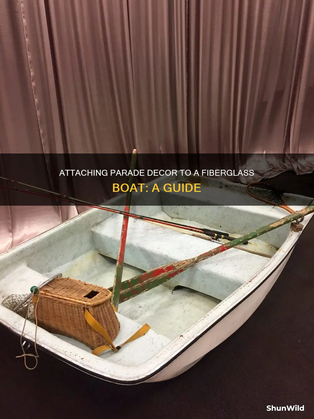 how to attach parade decoration to fiberglass boat