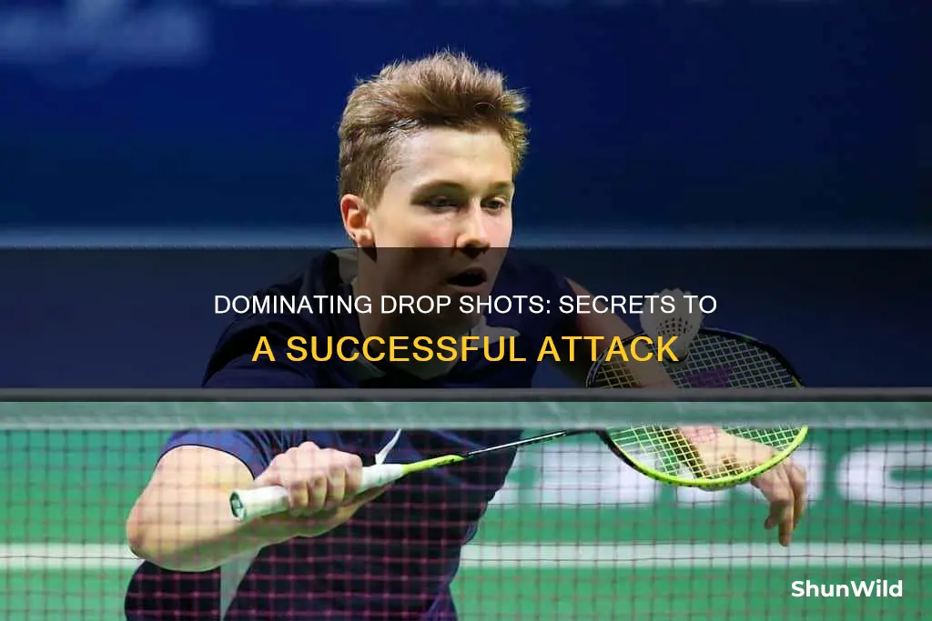 how to attack a drop in badminton