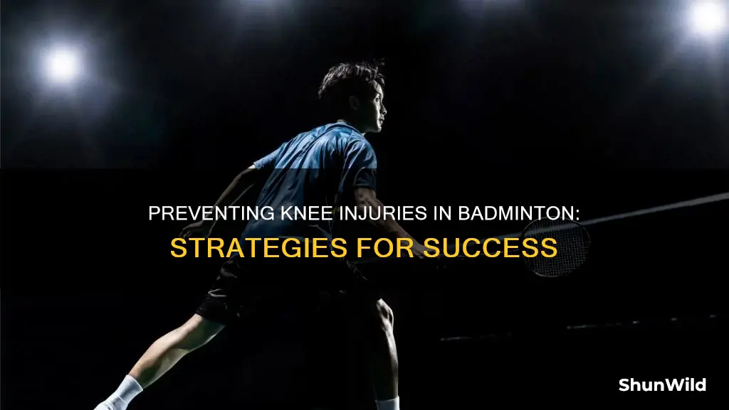 how to avoid knee injury in badminton