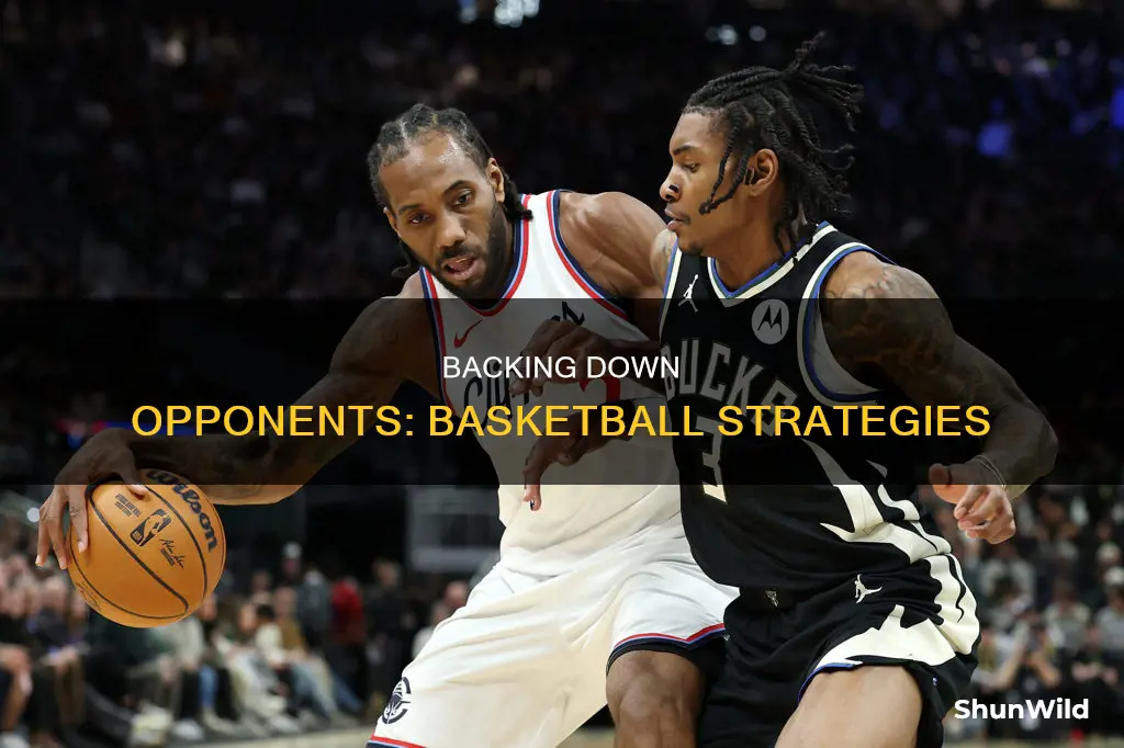 how to back someone down in basketball
