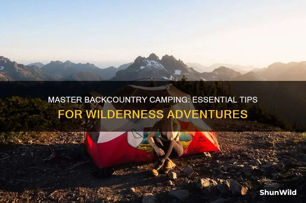how to backcountry camp