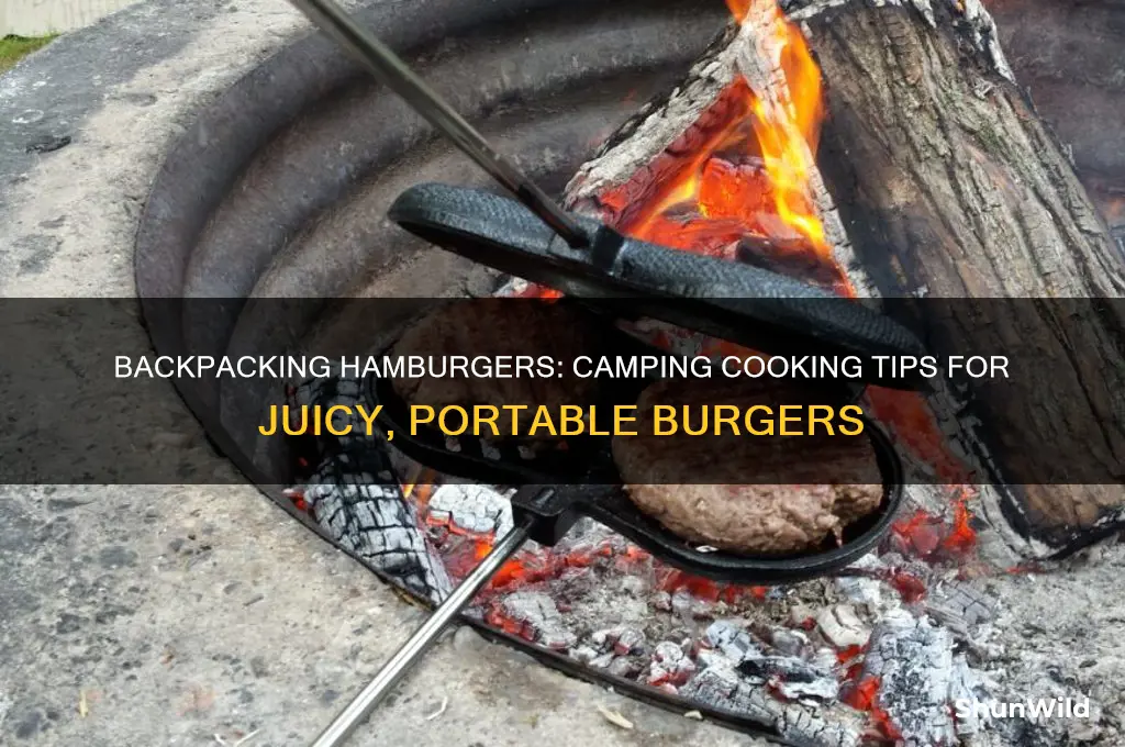 how to backpack hamburgers camping