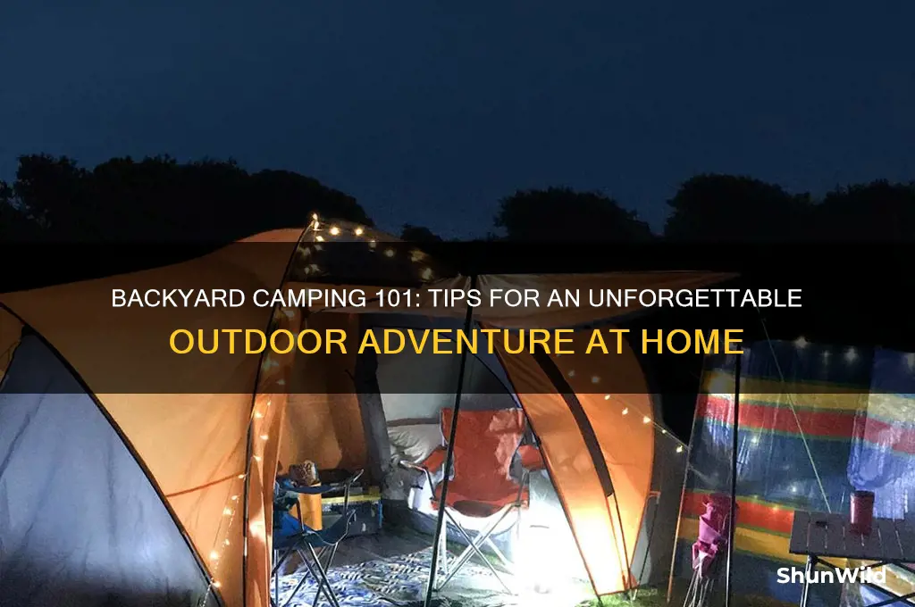 how to backyard camp