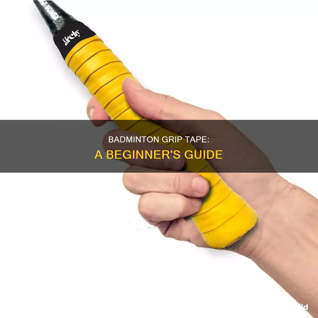 how to badminton grip tape