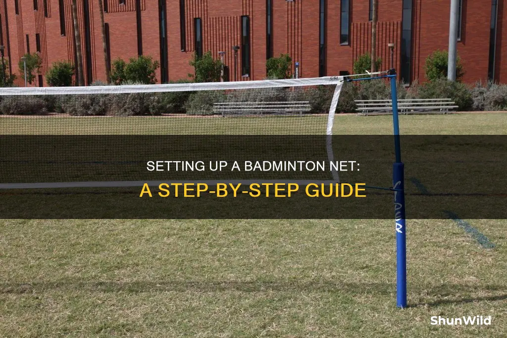 how to badminton net