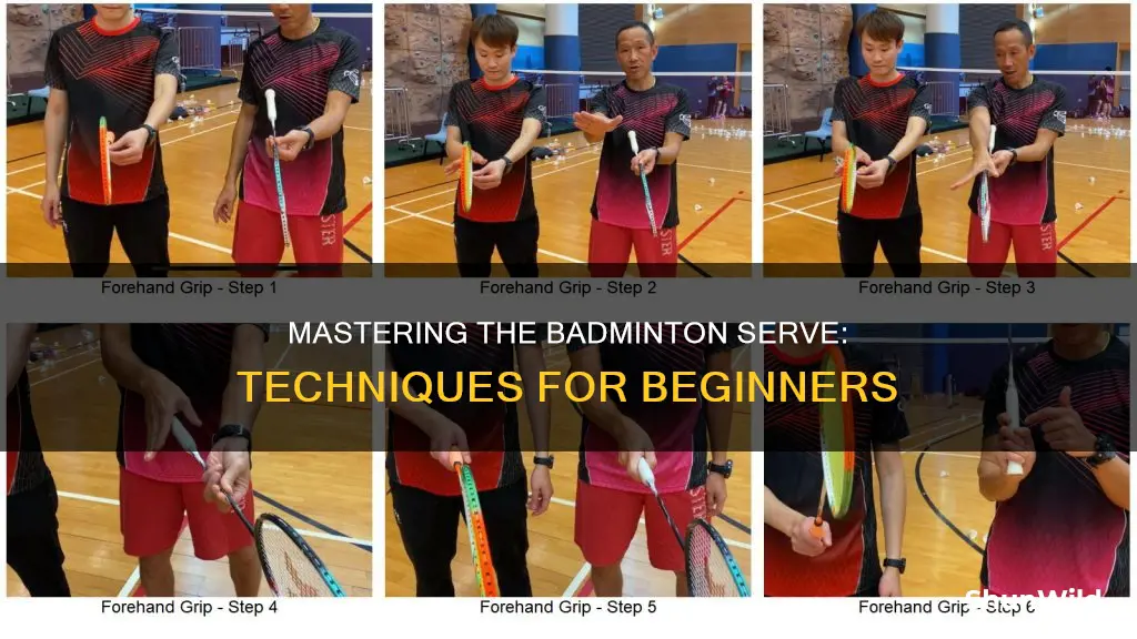 how to badminton serve