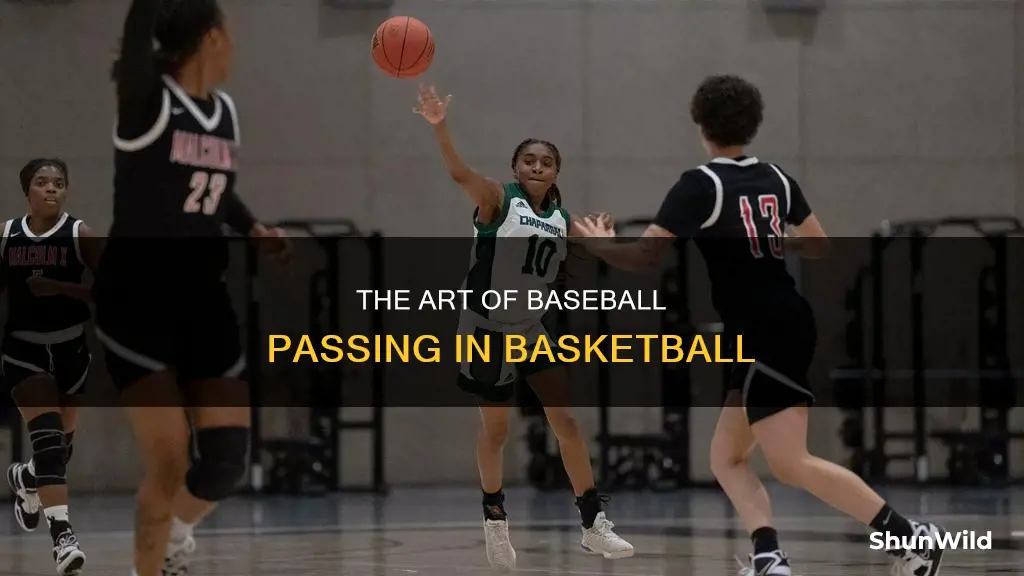 how to baseball pass in basketball