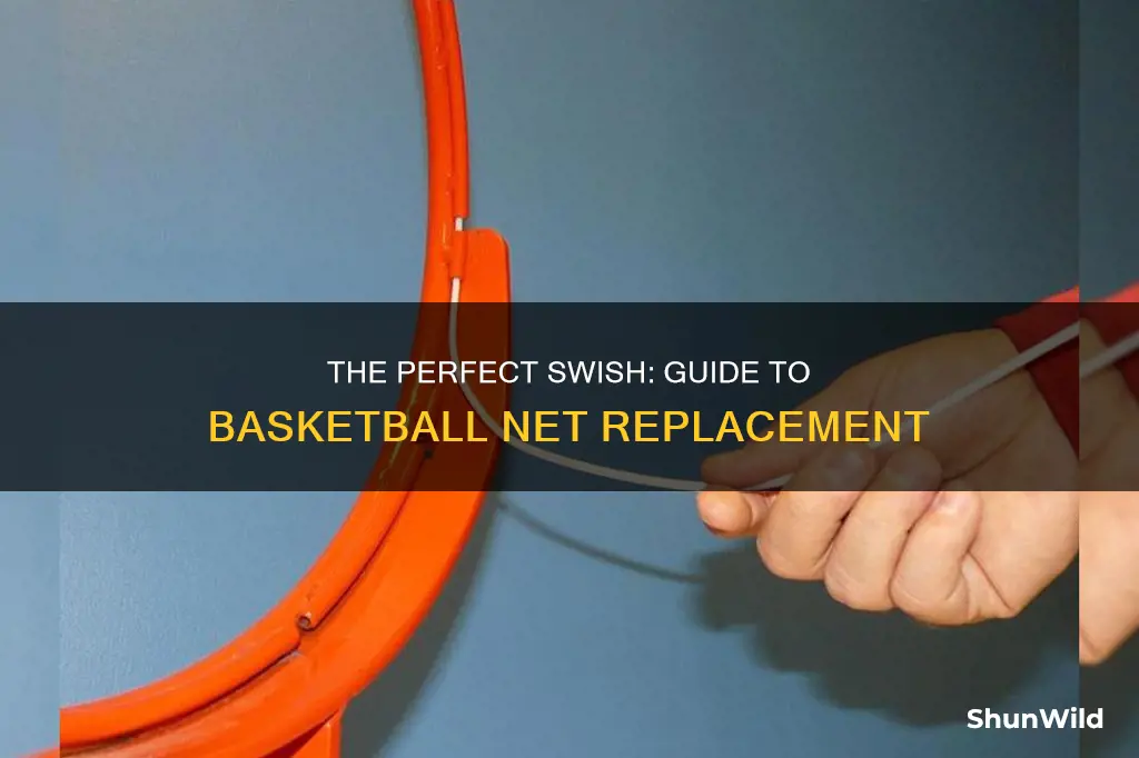 how to basketball net replacement