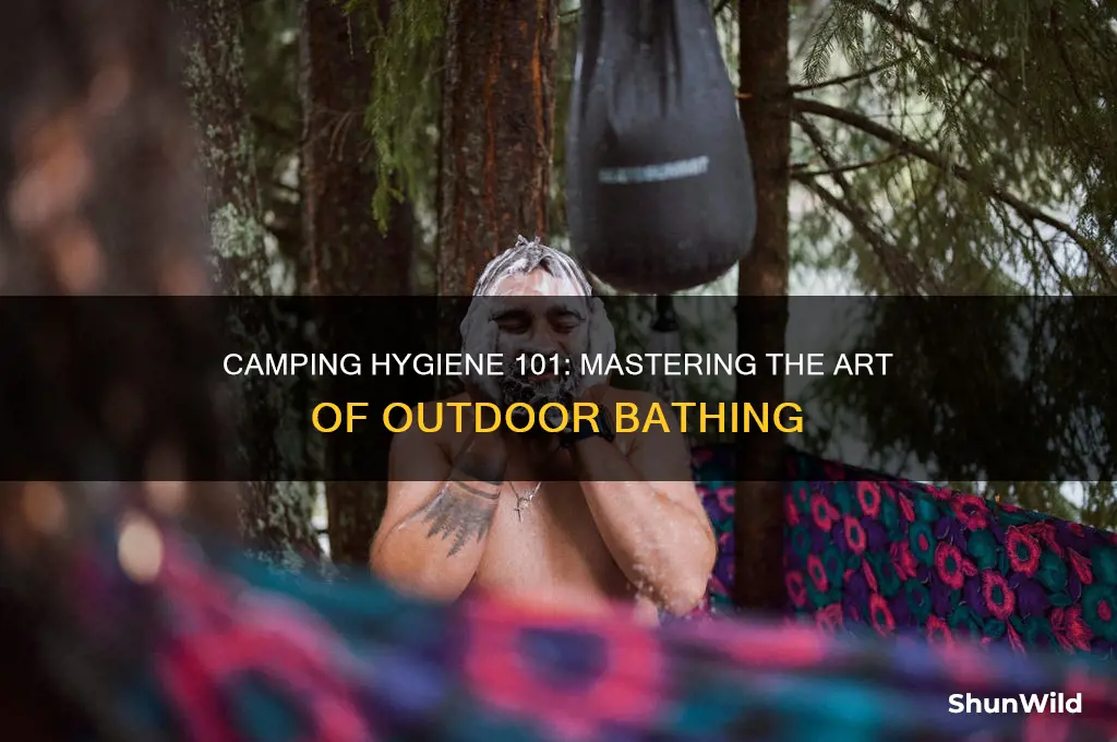 how to bath while camping