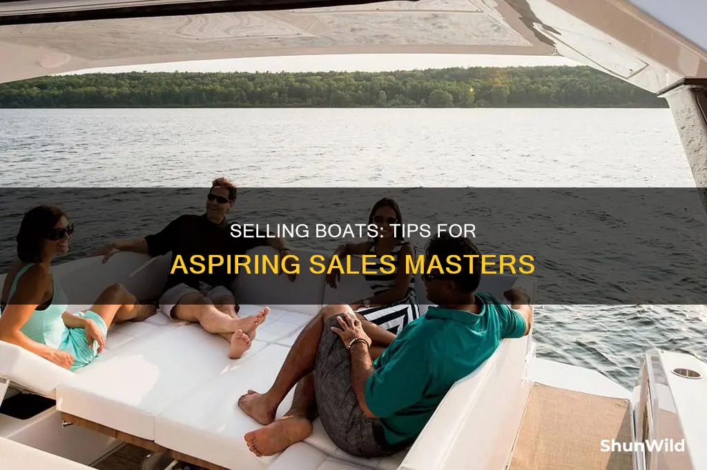 how to be a good boat salesman