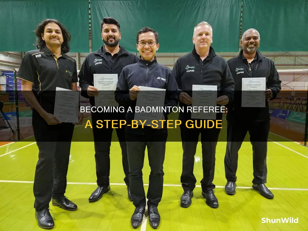 how to be a referee in badminton