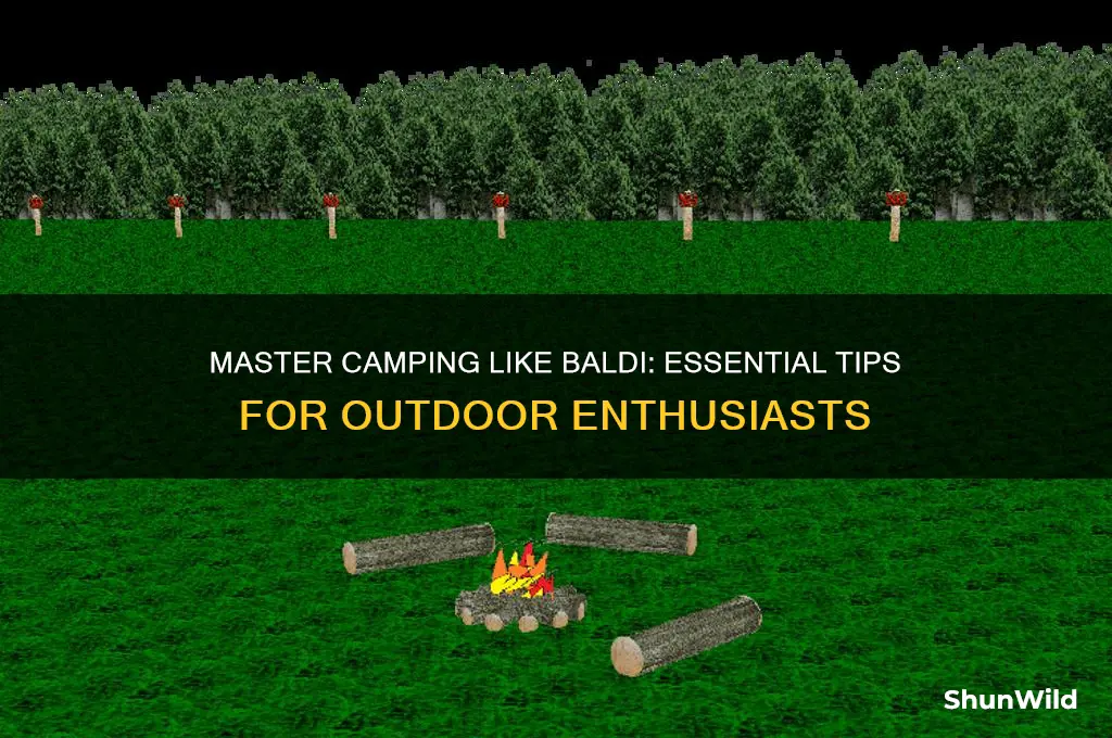 how to be camping baldi