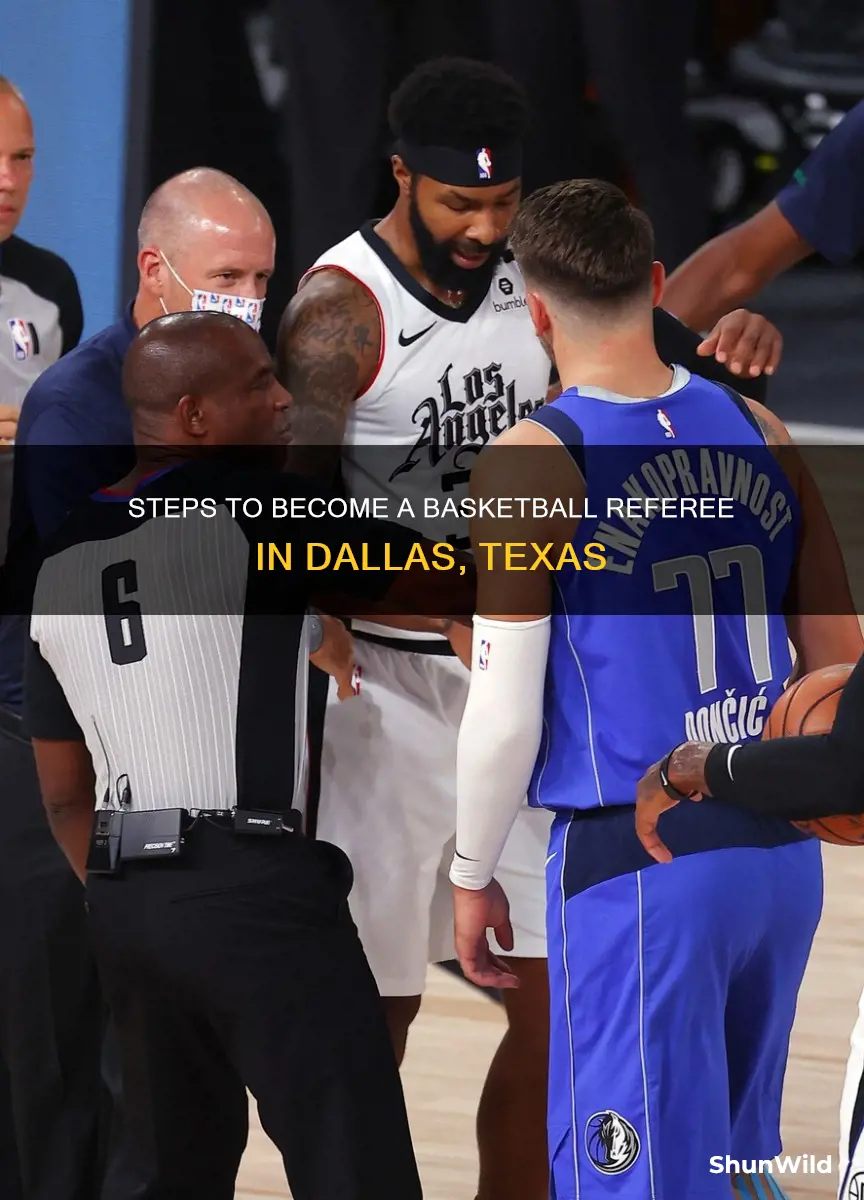 how to become a basketball referee in dallas tx