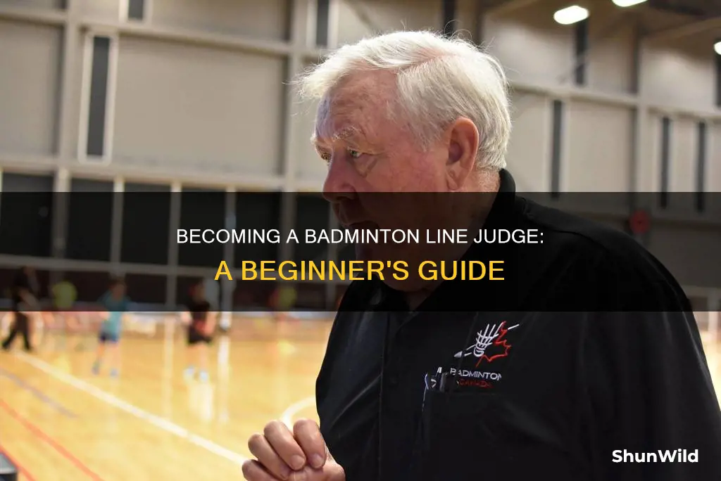 how to become a line judge in badminton