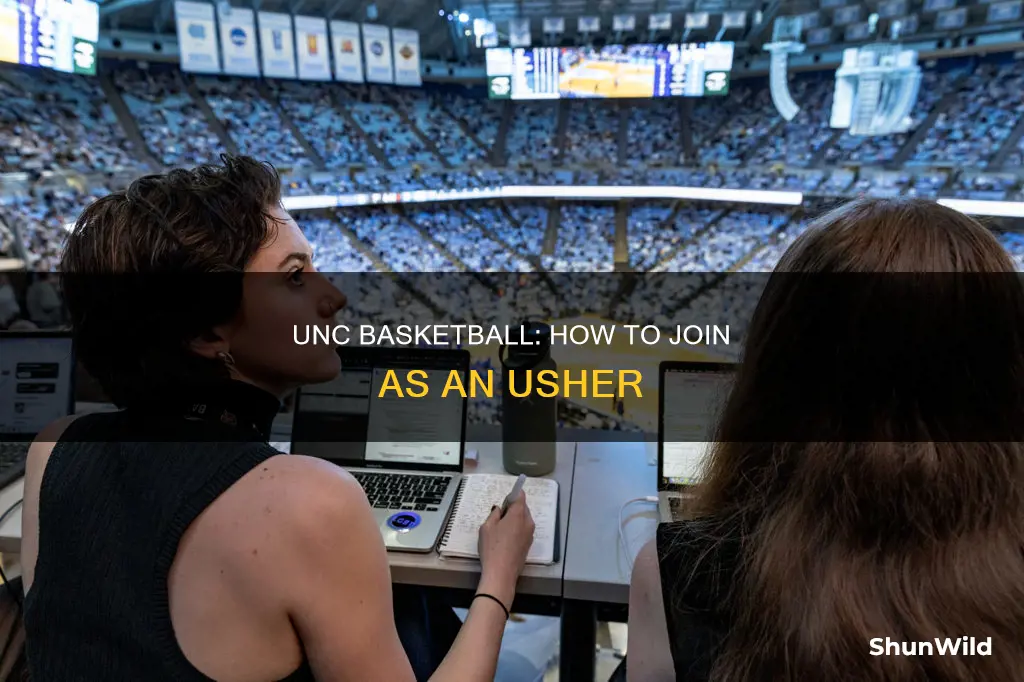 how to become an usher for unc basketball