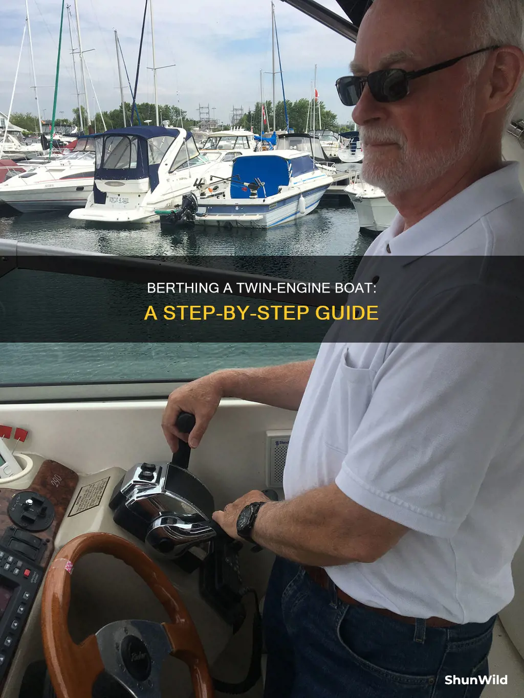 how to berth a twin engine boat