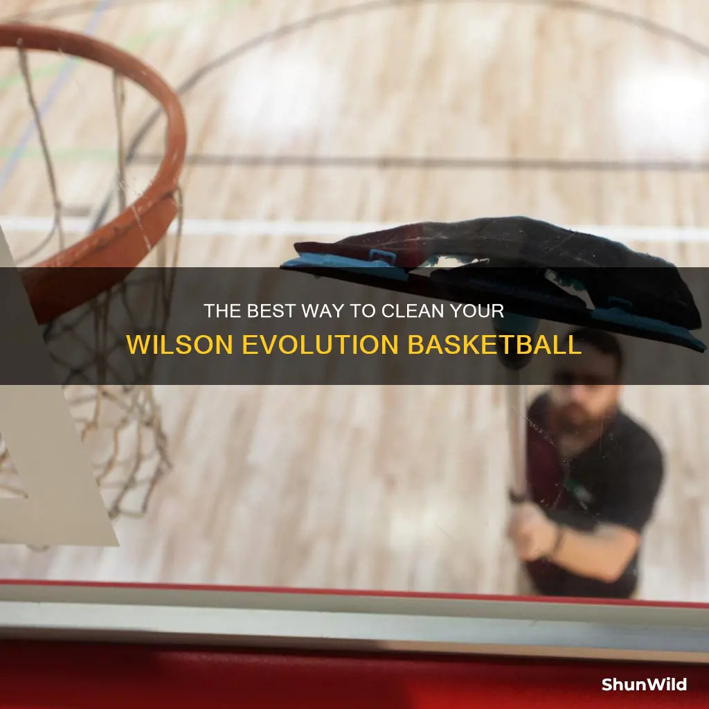 how to best clean a wilson evolution microfiber basketball