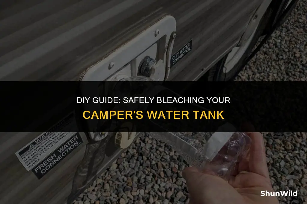 how to bleach camper water tank