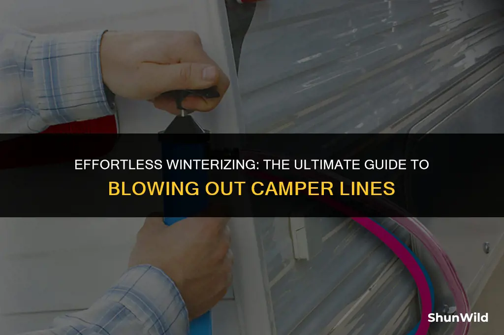 how to blow out camper lines