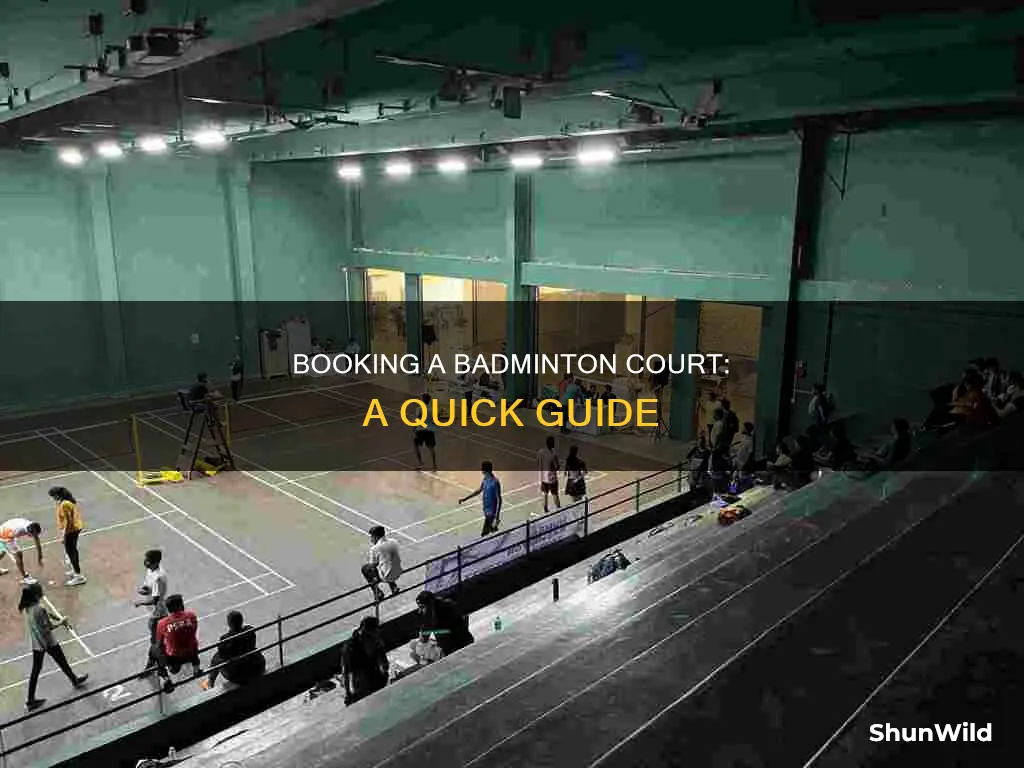 how to book a badminton court