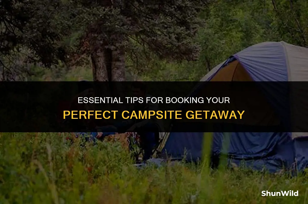 how to book a camp site
