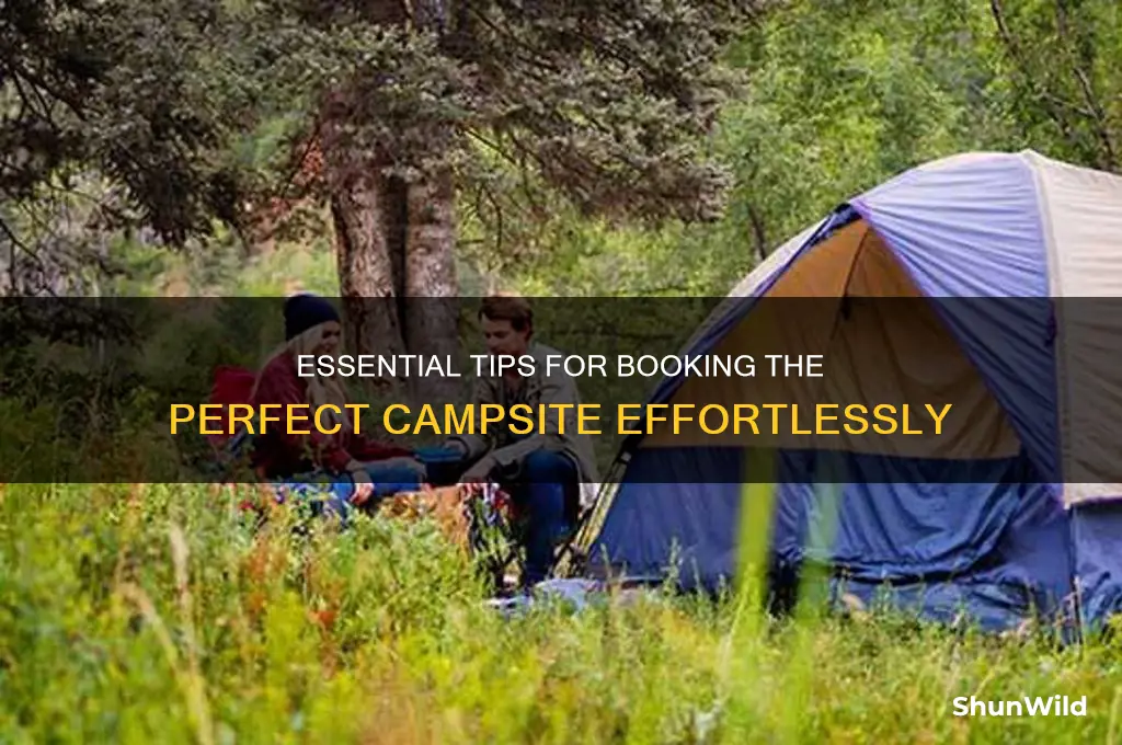 how to book a campsite