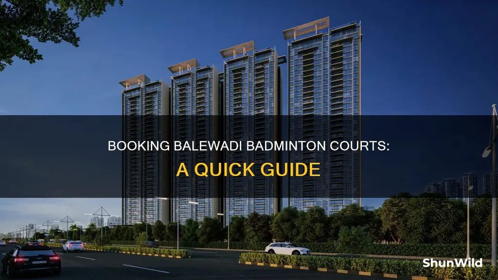 how to book balewadi badminton court