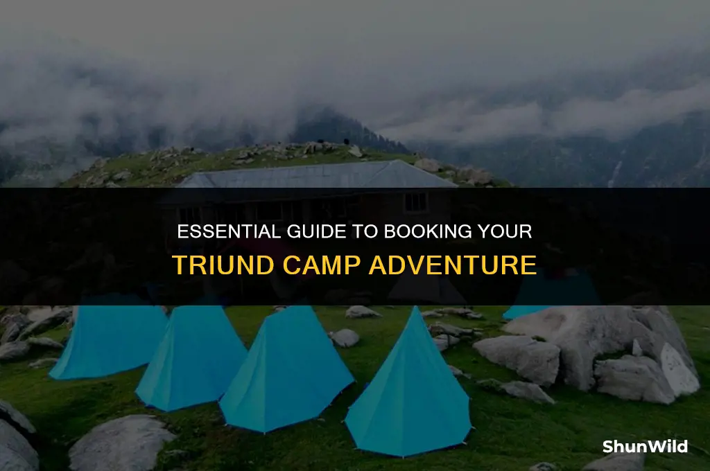 how to book camp in triund