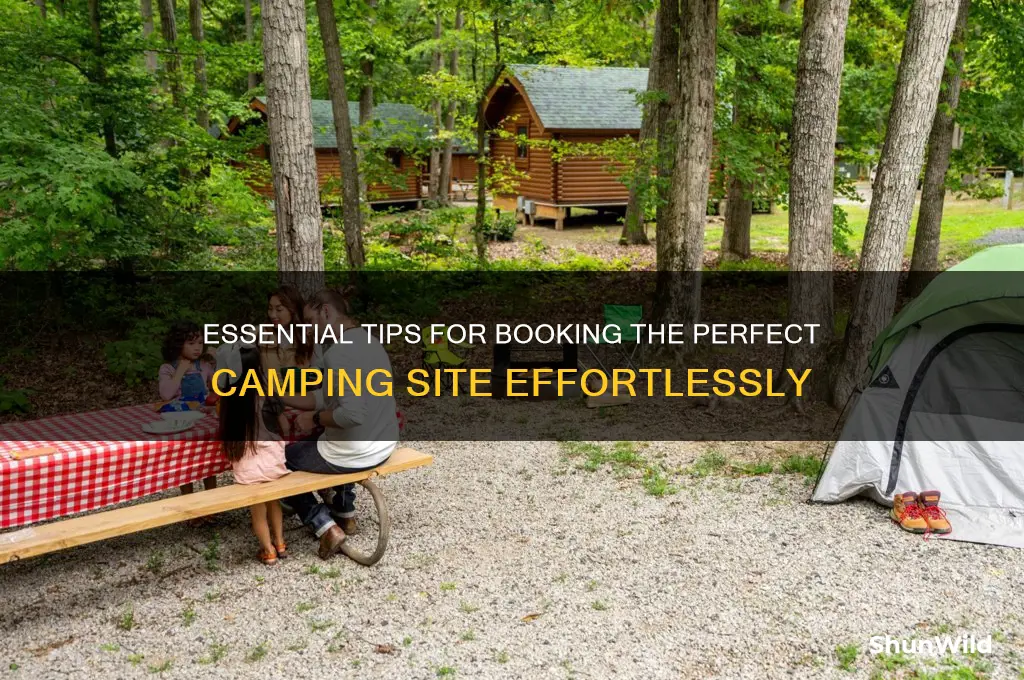 how to book camping sites