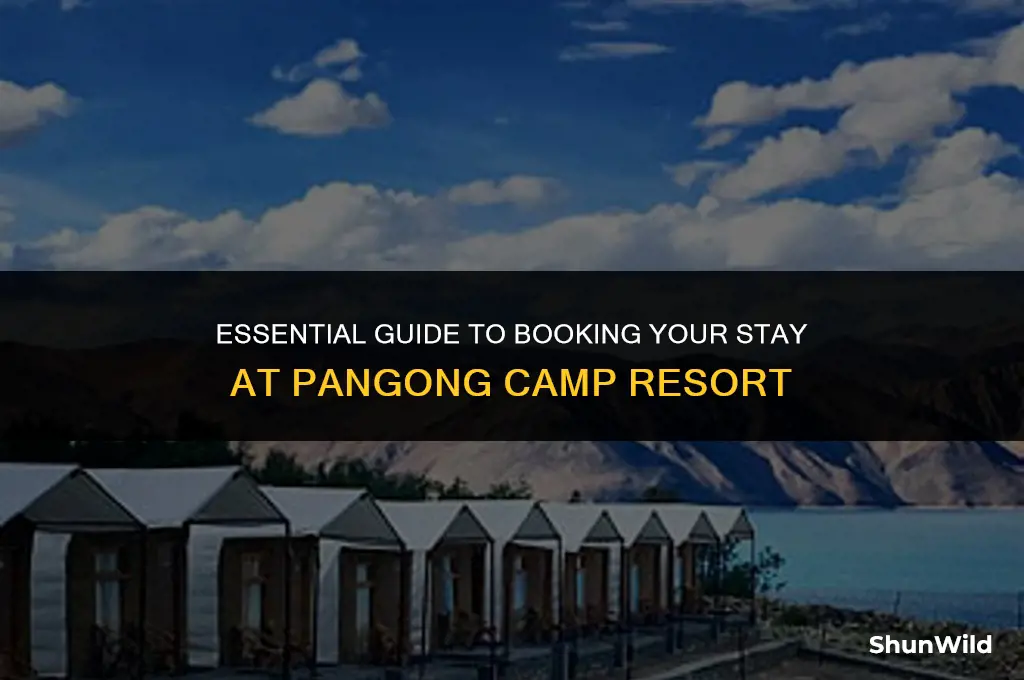 how to book pangong camp resort