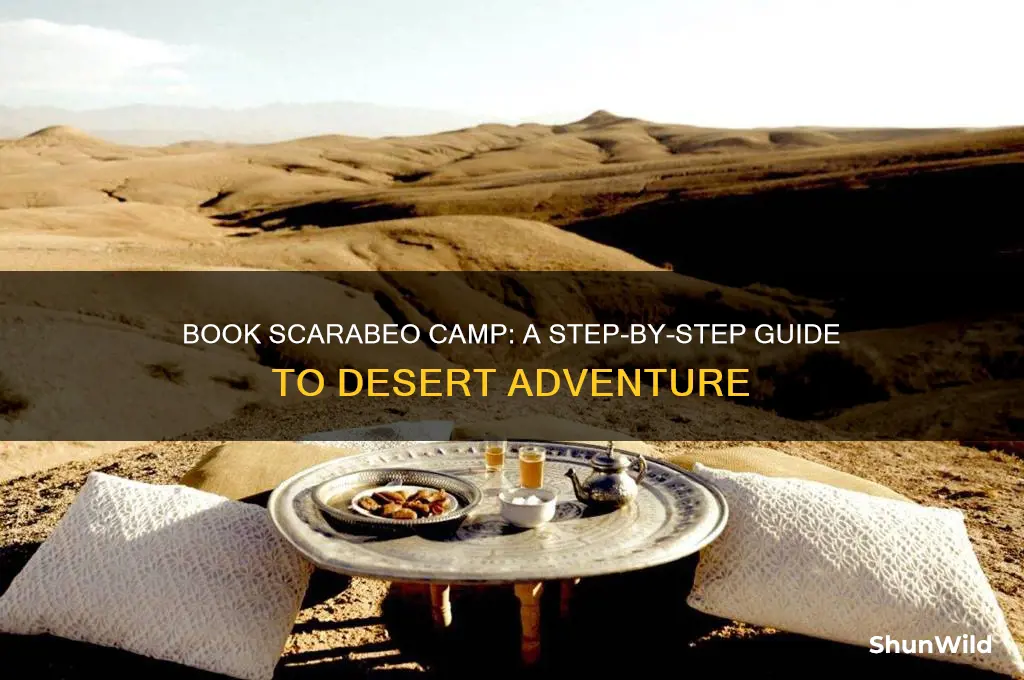 how to book scarabeo camp