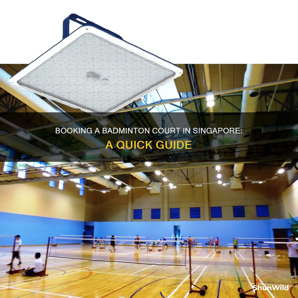 how to book singapore badminton hall
