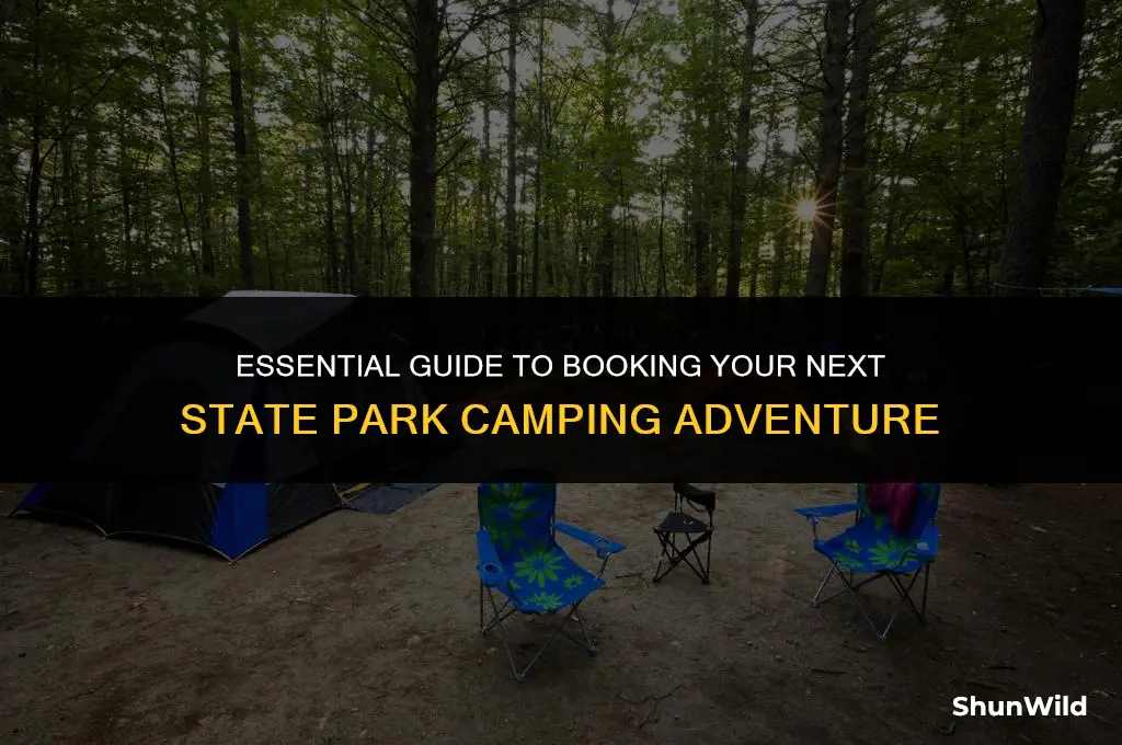 how to book state park camping