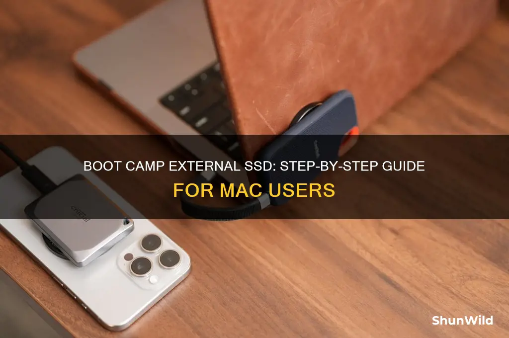 how to boot camp external ssd