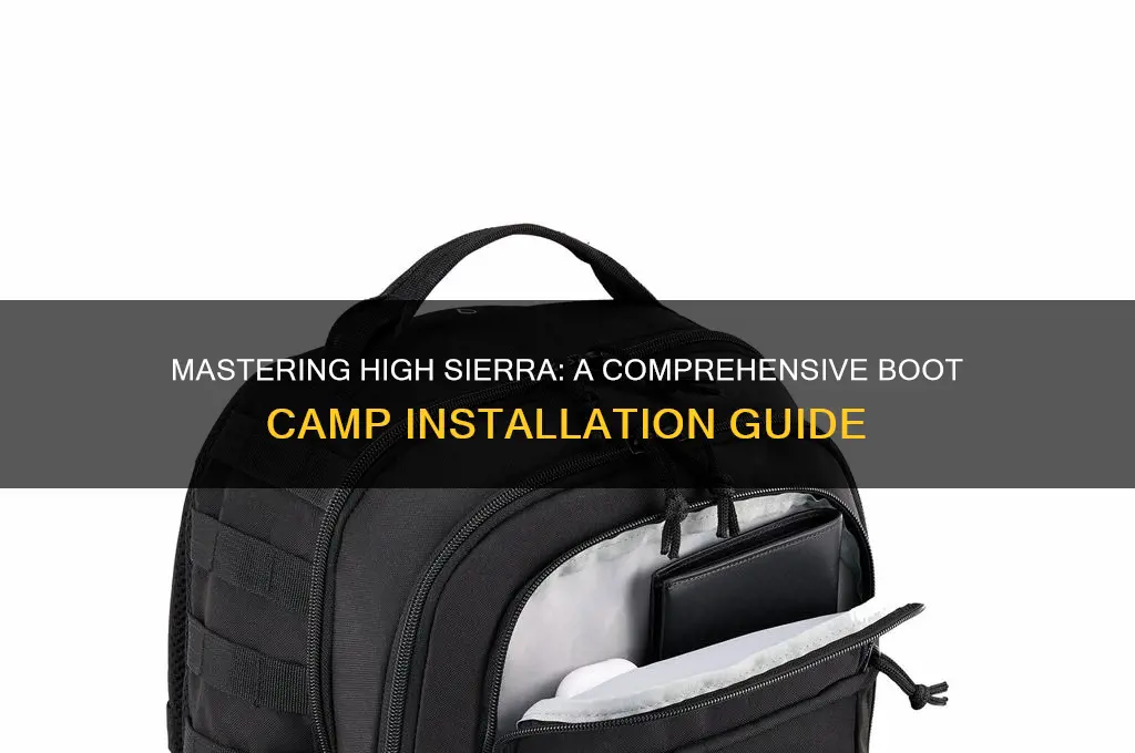 how to boot camp high sierra