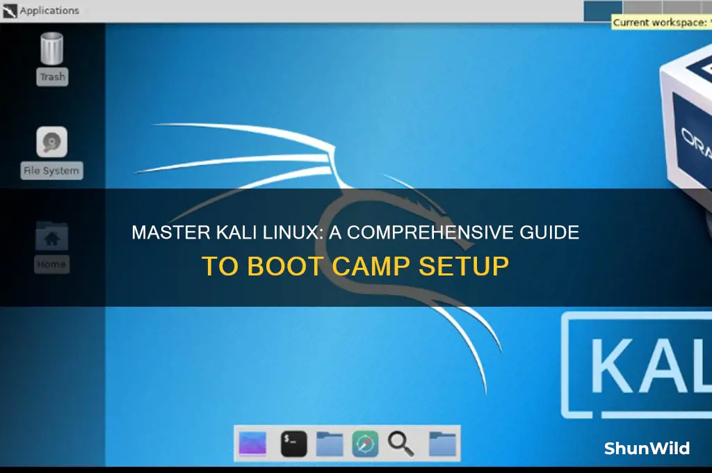 how to boot camp kali
