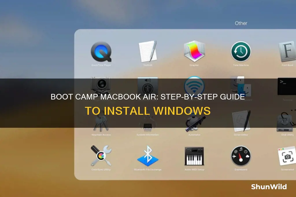 how to boot camp macbook air