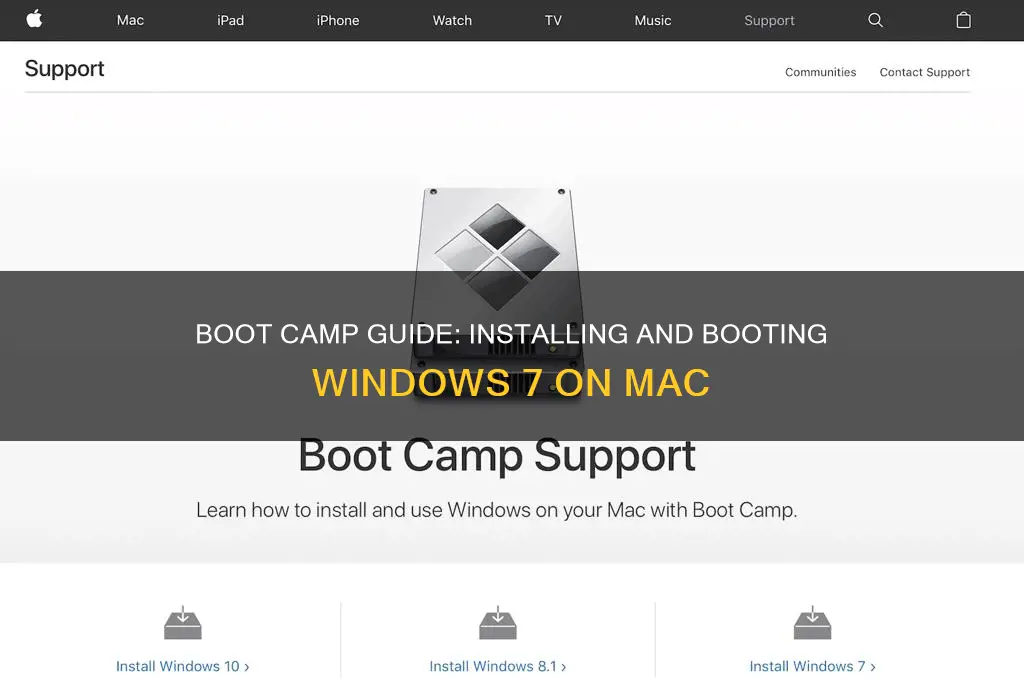 how to boot windows 7 in boot camp