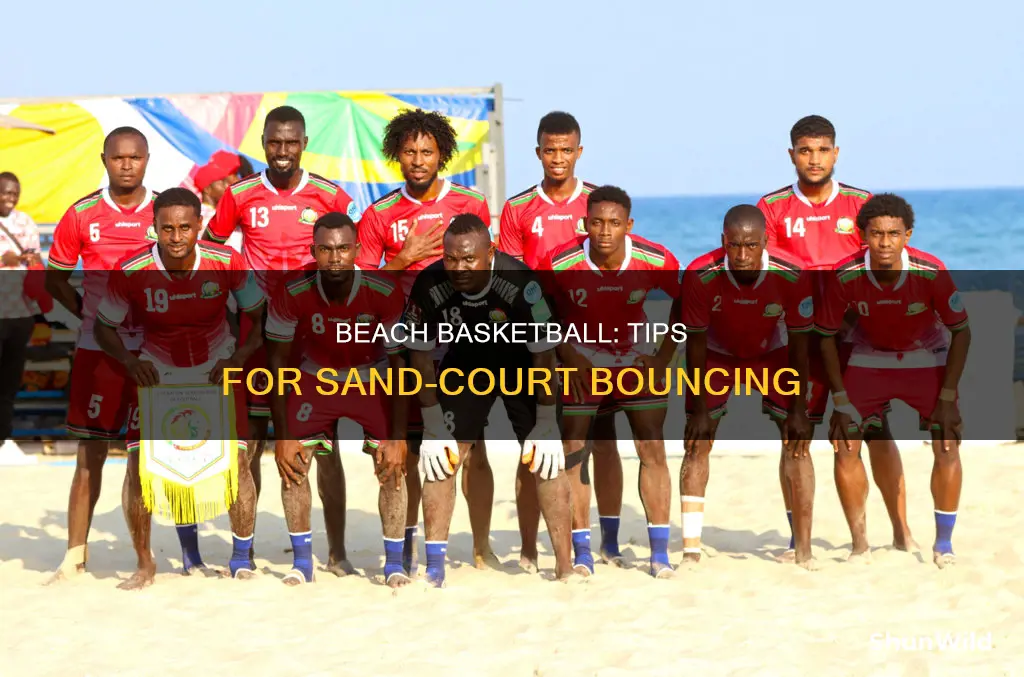 how to bounce a basketball on the beach