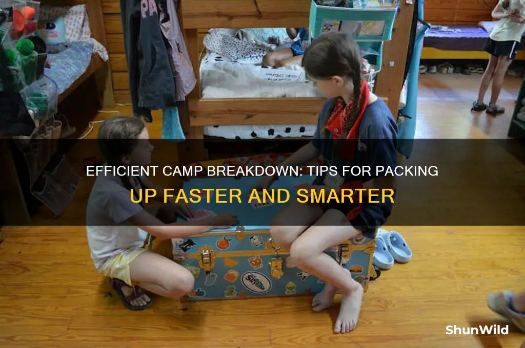 how to break camp quicker