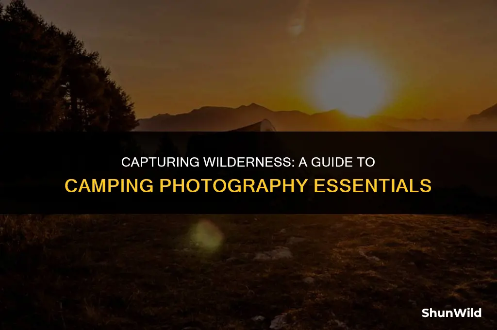 how to bring a camera camping