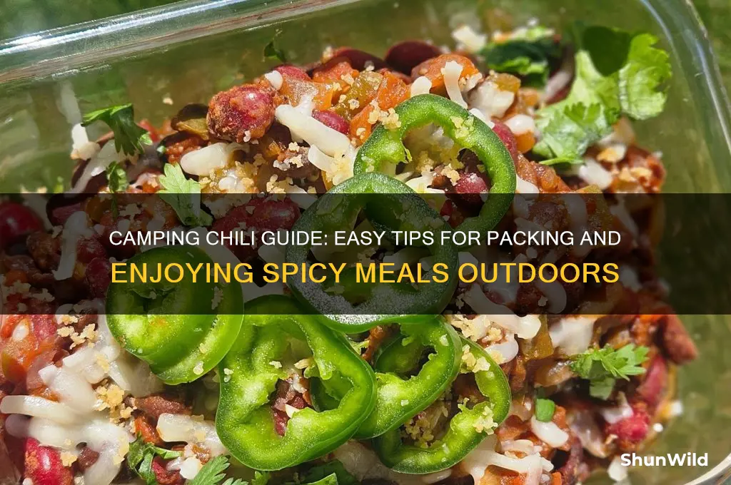 how to bring chili camping
