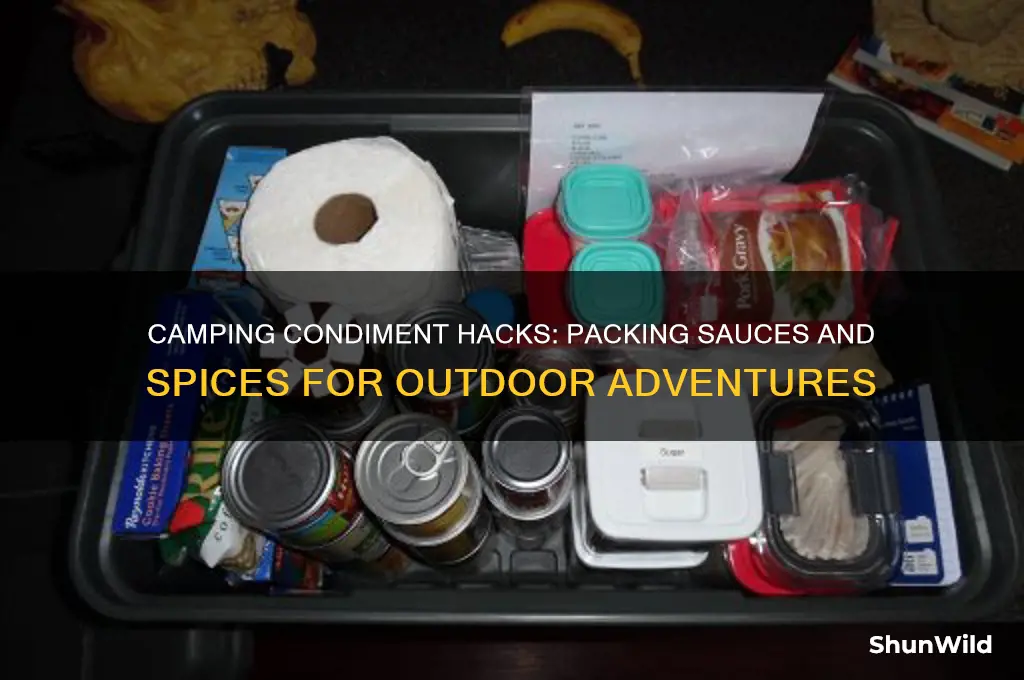 how to bring condiments camping