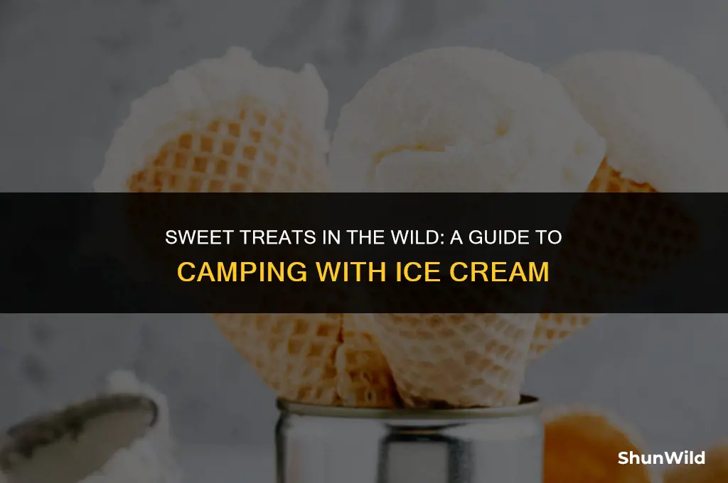 how to bring ice cream camping