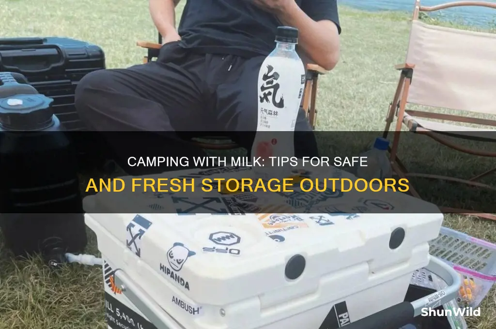 how to bring milk camping